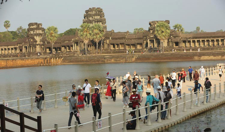 ยอดขายตั๋วใน Angkor complex ลดลงจากความกังวลของเชื้อไวรัส Corona
