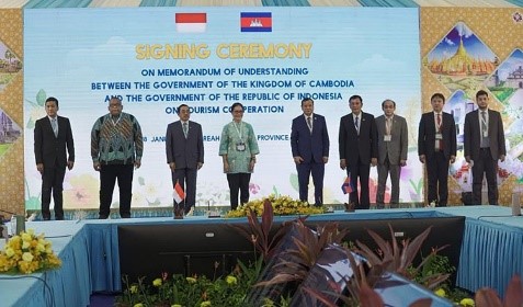 กัมพูชา-อินโดนีเซีย ลงนาม MoU กระตุ้นภาคการท่องเที่ยวระหว่างกัน
