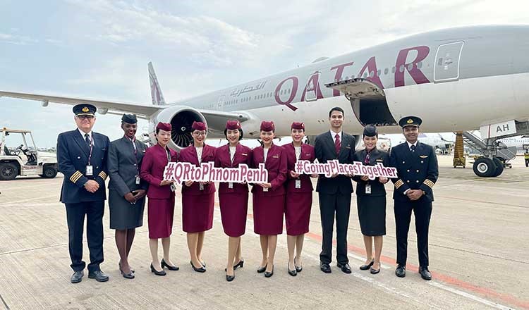 Qatar Airways พร้อมกลับมาให้บริการเที่ยวบินตรงเชื่อมกรุงพรมเปญ