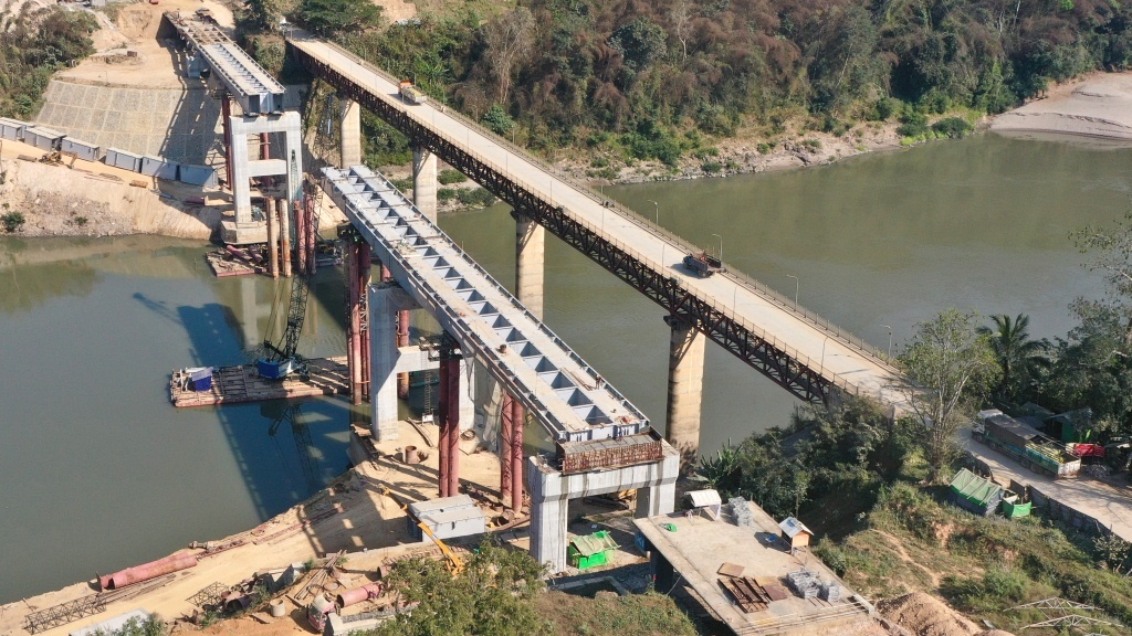 โครงการสะพานตันลวิน (ตะกาว) ดำเนินการแล้วเสร็จไปกว่า 84%