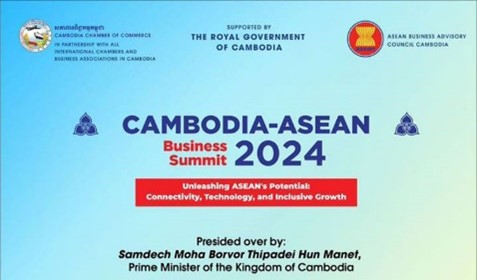 กัมพูชาพร้อมจัด “Cambodia-ASEAN Business Summit 2024” เชื่อมโยงเครือข่ายธุรกิจ