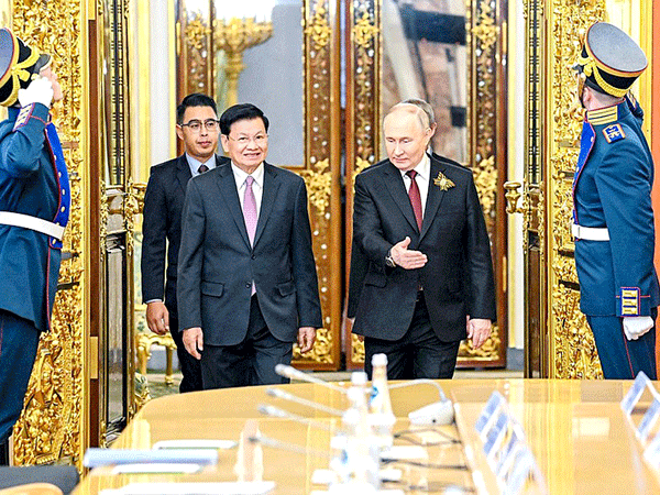 ประธานาธิบดี สปป.ลาว-รัสเซีย จัดการเจรจาความสัมพันธ์ทวิภาคี